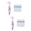 2Pcs Portable Denture Toothbrush with Storage Box for Home Cleaning 7