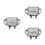 3Pcs Silver High Power Car Voltage Regulator Alloy Stabilizer Module 1