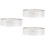 3Pcs Silver Baking Molds Stainless Steel Tart Shell Rings 6