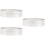 3Pcs Silver Baking Molds Stainless Steel Tart Shell Rings 7