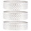 3Pcs Silver Baking Molds Stainless Steel Tart Shell Rings 8