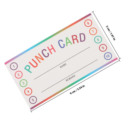 Beloningskaarten Voor Kinderen, Classroom Punch Card 1
