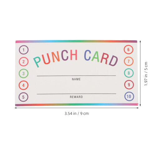 Beloningskaarten Voor Kinderen, Classroom Punch Card 2