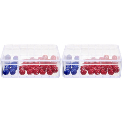 2Sets Machine with Assorted Colored Balls for Game and Raffle