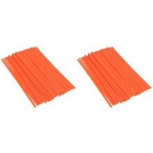 150Pcs Orange Spoke Protectors Lightweight Durable Dirt Bike Covers