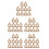 50Pcs Single Use Kraft Paper Drink Carrier with Handle for Home Use 1
