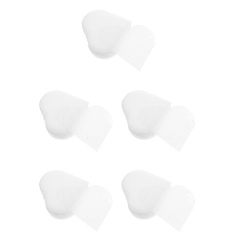 150Pcs White Heart Mesh Canvas Pe Breathable Shape for Yarn Crafting