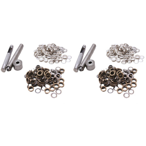 200Sets Eyelet Button Set Assorted Color Clothing Fasteners with Tools
