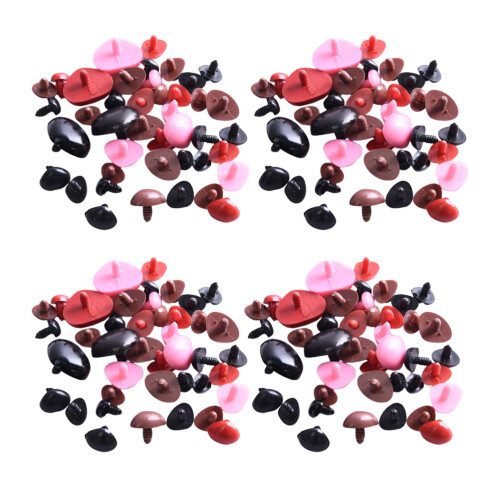 900Pcs Durable Plastic Bear Nose Toy for DIY Plush Crafts Assorted 1