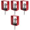 4Pcs Red Spring Hanger Vibration Isolator Galvanized Steel Damping 4