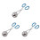 3Pcs Stainless Steel Meatball Maker with Blue Handle for Kitchen Use 1
