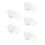 150Pcs White Heart Mesh Canvas Pe Breathable Shape for Yarn Crafting 4