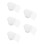 150Pcs White Heart Mesh Canvas Pe Breathable Shape for Yarn Crafting 5