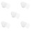 150Pcs White Heart Mesh Canvas Pe Breathable Shape for Yarn Crafting 6