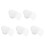 150Pcs White Heart Mesh Canvas Pe Breathable Shape for Yarn Crafting 7