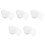 150Pcs White Heart Mesh Canvas Pe Breathable Shape for Yarn Crafting 8