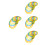 4Sets Multi Plastic Fruit Measuring Circles for Efficient Grading Use 4