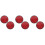 6Pcs Durable Red Plastic Bike Reflector Rear Warning Mounted Accessory 4