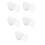 150Pcs White Heart Mesh Canvas Pe Breathable Shape for Yarn Crafting 9