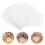 150Pcs White Heart Mesh Canvas Pe Breathable Shape for Yarn Crafting 10