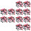 900Pcs Durable Plastic Bear Nose Toy for DIY Plush Crafts Assorted 5