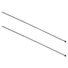 2Pcs Silver Iron Foosball Table Rods Replacement for Table Soccer Game