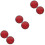 6Pcs Durable Red Plastic Bike Reflector Rear Warning Mounted Accessory 5