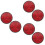 6Pcs Durable Red Plastic Bike Reflector Rear Warning Mounted Accessory 6