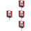 4Pcs Red Spring Hanger Vibration Isolator Galvanized Steel Damping 6