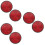 6Pcs Durable Red Plastic Bike Reflector Rear Warning Mounted Accessory 7