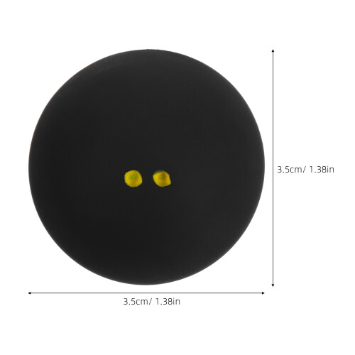 Bouncing Ball For Indoor Fun Rubber Black 1 Set 1