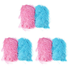6Pcs Assorted Colored Grass Paper Shred Gift Filler Decorative Use