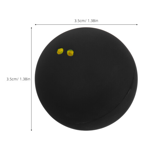 Bouncing Ball For Indoor Fun Rubber Black 1 Set 2