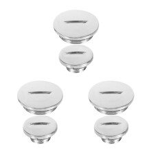3Sets Compact Silver Atv Engine Cap Cover for Motorbike Decoration
