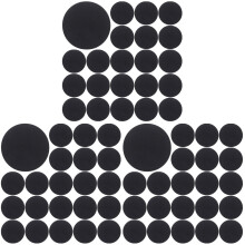 1500St Decoratieve Zwarte Vilten Stickers Voor Handgemaakte DIY