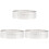 3Pcs Stainless Steel Mousse Circles Silver Tart Shells for Baking Use 2