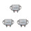 3Pcs Silver High Power Car Voltage Regulator Alloy Stabilizer Module 4