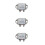 3Pcs Silver High Power Car Voltage Regulator Alloy Stabilizer Module 6