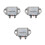 3Pcs Silver High Power Car Voltage Regulator Alloy Stabilizer Module 8