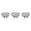 3Pcs Silver High Power Car Voltage Regulator Alloy Stabilizer Module 9