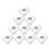 100Pcs Soft Clear Silicone Earring Backs Replacement for Heavy Studs 3
