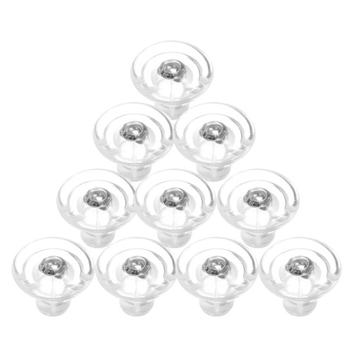 100Pcs Soft Clear Silicone Earring Backs Replacement for Heavy Studs 2