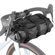 Bolsa Impermeable para Manillar de Bicicleta, Capacidad Ajustable, Bolsa Seca Extraíble para Ciclismo de Montaña, Carretera y Grava, Paquete de