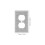 4Sets Shiny Wall Socket Panel Plastic Met Zirkoon 2-Gats Design 10