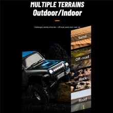 RC-Modellauto-Simulation für 1:18 RC-Auto 2,4 G Full Scale Offroad Crawler Klettern Fernbedienung Auto Spielzeug Geschenk Schwarz
