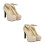 2Paren Modieuze Gouden Dames Pumps Met Waterdicht Platform Bruid 5