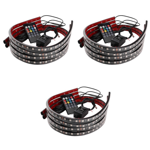 3Pcs Car Underlights Multi Color High Brightness Ambient Lighting Kit 2