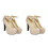 2Paren Modieuze Gouden Dames Pumps Met Waterdicht Platform Bruid 8