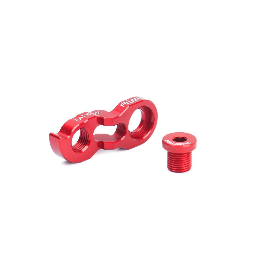 Photos - Safety Equipment RISK Rear Derailleur Extender Bicycle Frame Gear Link Hanger Extension for 32-52T Cassette MTB Road Bike Tail Hook Red