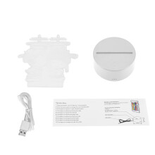 Decorative LED Base For3D Illusion Art Ambient Mood Light With USB Cable Included Battery Powered Touch Control Wide Applications